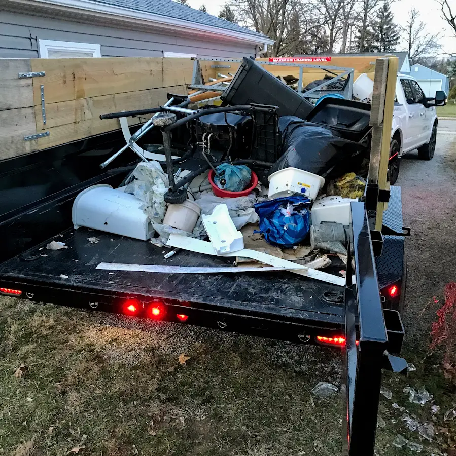 Roll-off dumpster delivered to a residential driveway in Northampton